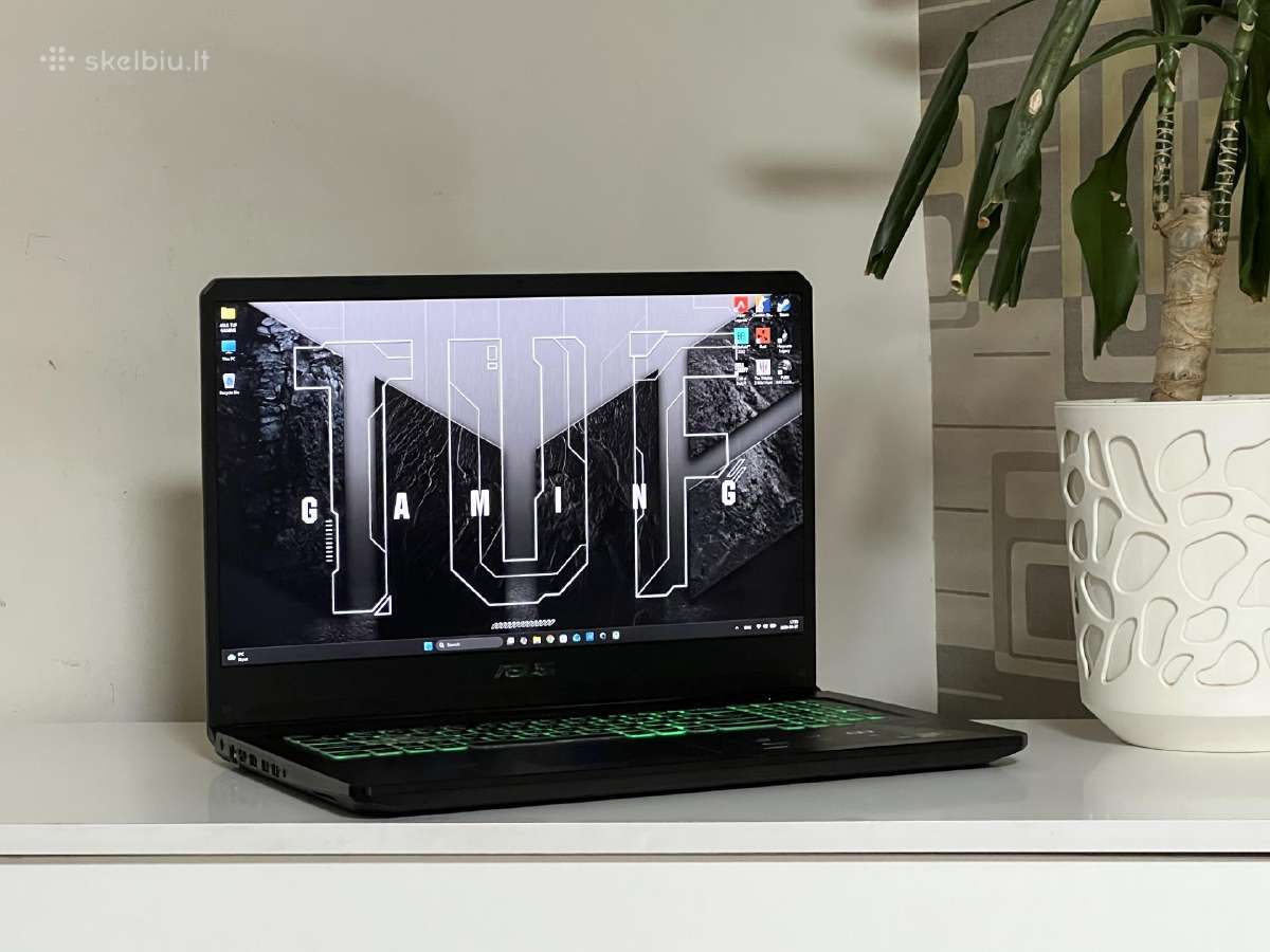 Parduodamas Asus Tuf su Gtx 1660ti, Ryzen 7, 120hz