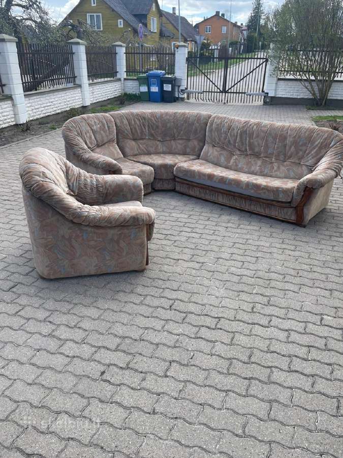 Minkštas Saliono Baldų komplektas