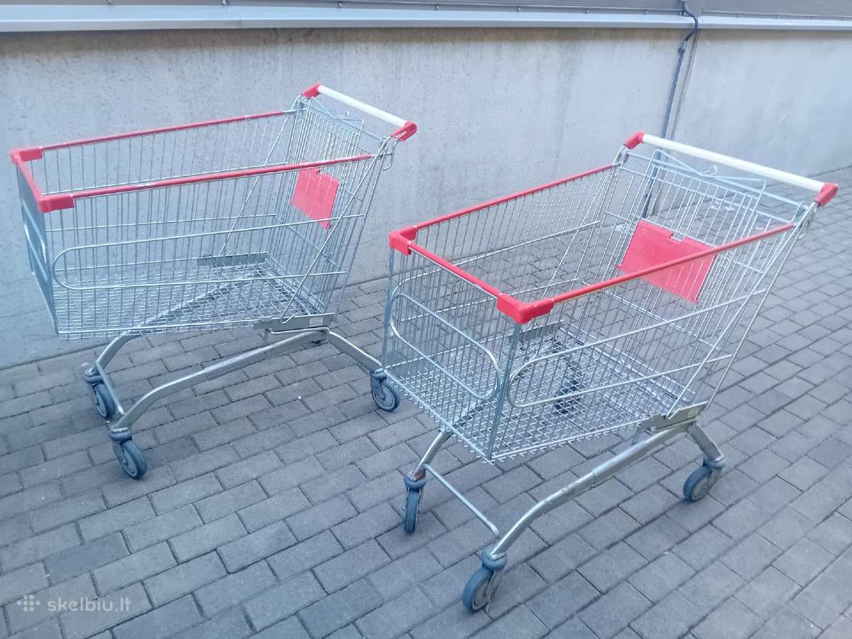 Parduodami prekybiniai vežimėliai