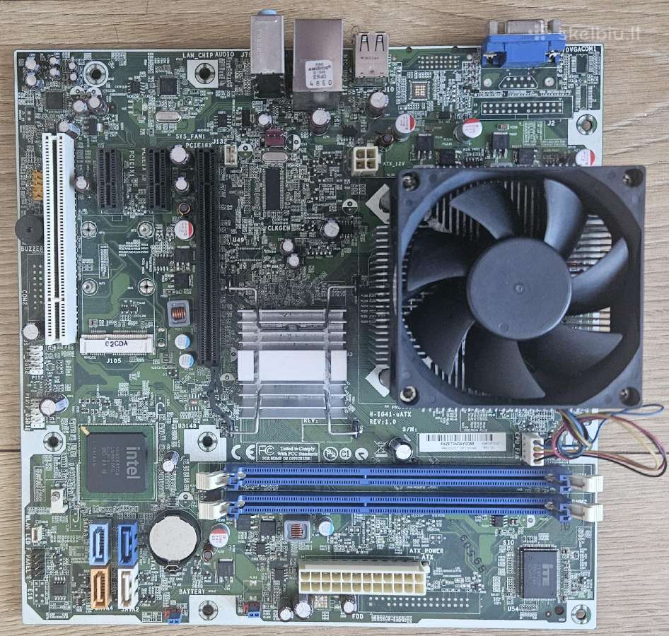Pagrindinė plokste Hp H-ig41-uatx, su Intel proc.
