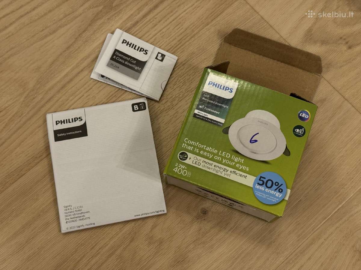 Philips Diamond Cut Ultra 2.2w 3000k 400lm - nuotraukos Nr. 5