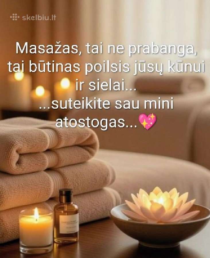 Atpalaiduojantis masažas Vilniuje (Salininkai)