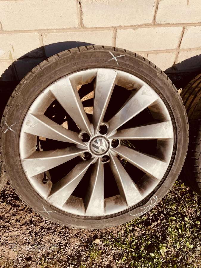 Org Oem VW Turbinos Stiliaus Ratlankiai R18 - nuotraukos Nr. 3