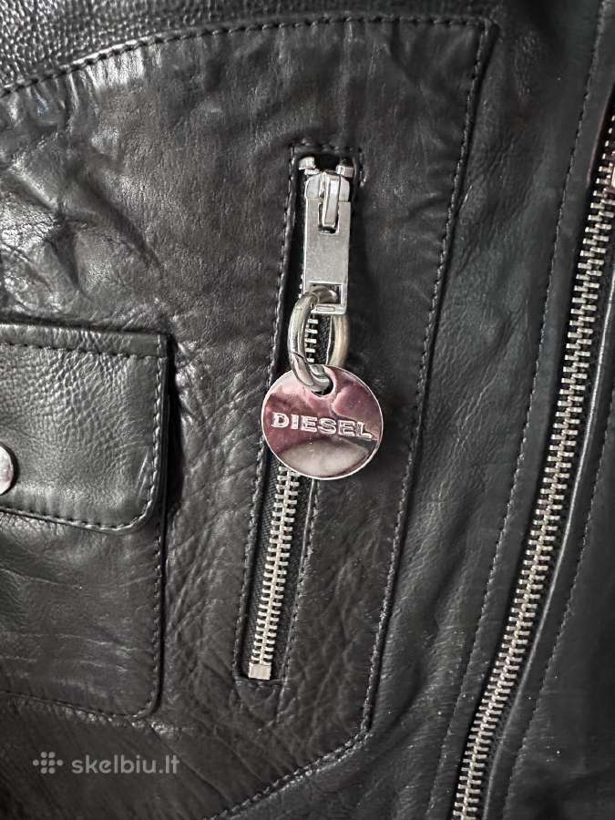 Diesel natūralios odos striukė - nuotraukos Nr. 2