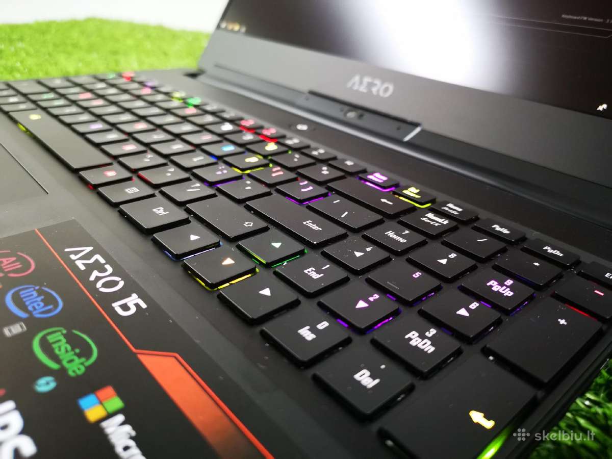 Gigabyte Aero 15-x9 ! Rtx 2070 8gb Vram ! - nuotraukos Nr. 3