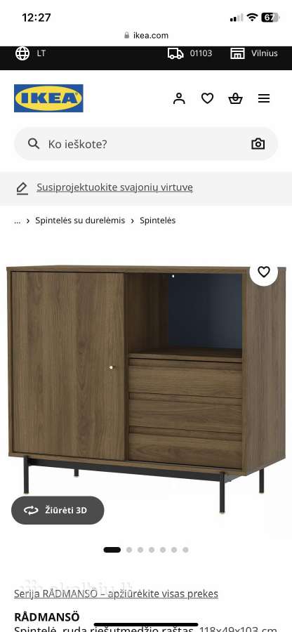 Ikea spintelė-komoda - nuotraukos Nr. 2