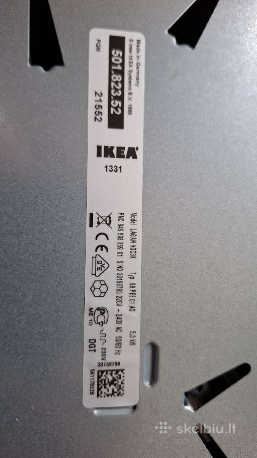 Elektrinė kaitlentė Ikea - nuotraukos Nr. 3