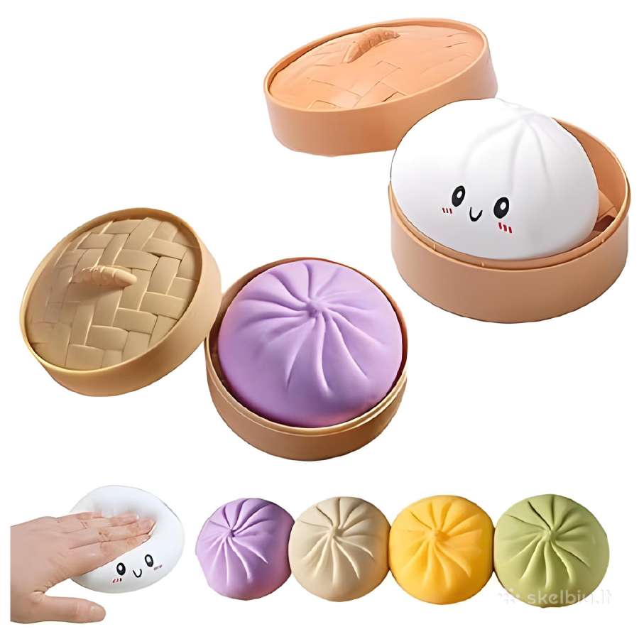 Minkomas žaislas antistresinis koldūnas Dumpling - nuotraukos Nr. 7