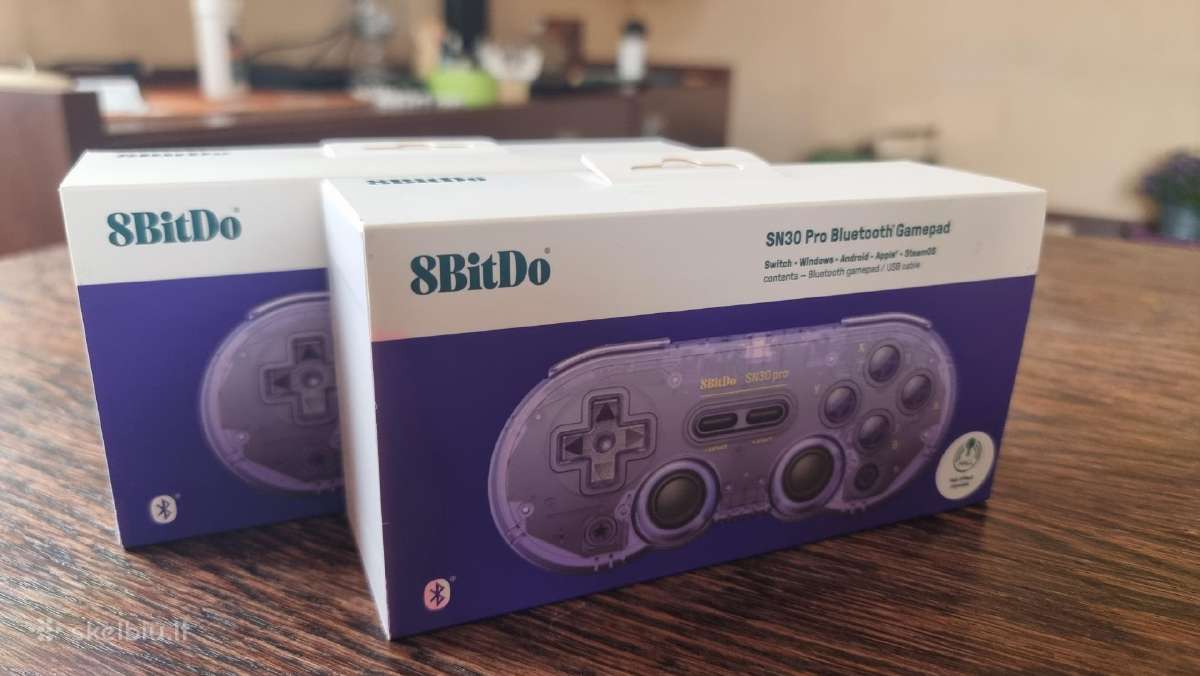 8bitdo Sn30 Pro valdymo pulteliai