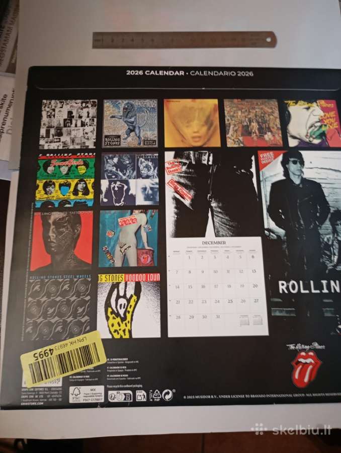 Firminis Rolling Stones kalendorius 2026 - nuotraukos Nr. 2