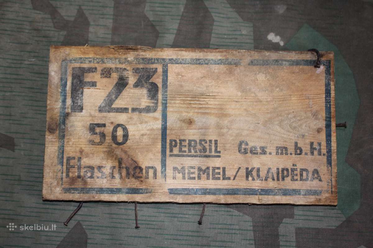 Memel Klaipėda Persil skalbimo milteliu dėžė dalis