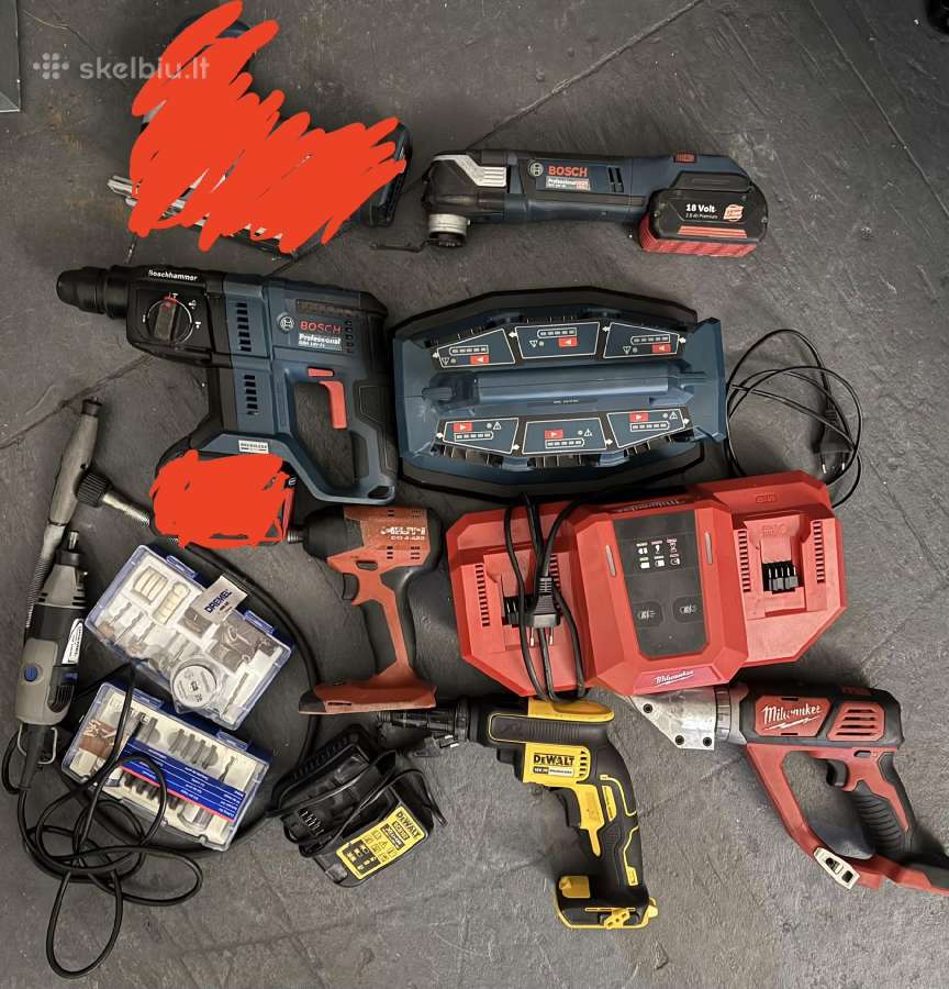 Milwaukee dewalt bosch dremel hilti