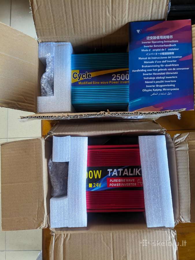 Tataliken 12 v 4000w dc ac konverteris pure sinus