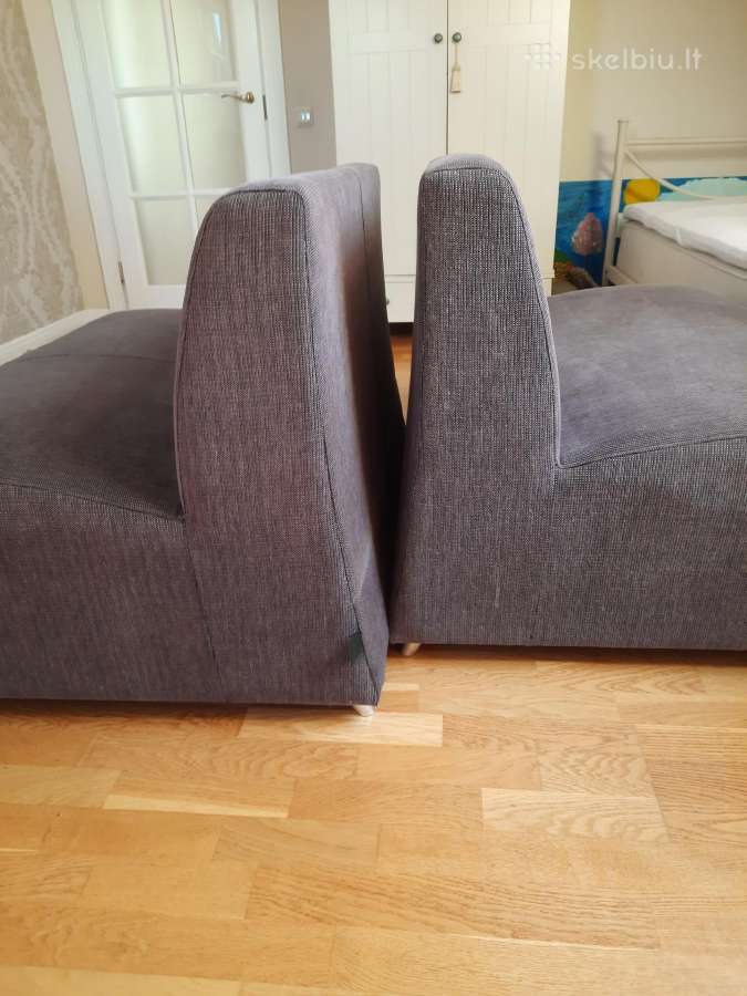 Parduodamas kompaktiškas dvisėdis minkštas fotelis - nuotraukos Nr. 2