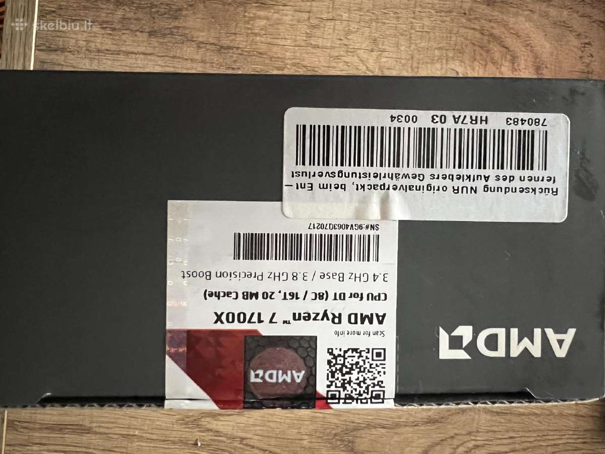 Ryzen 1700x - nuotraukos Nr. 2