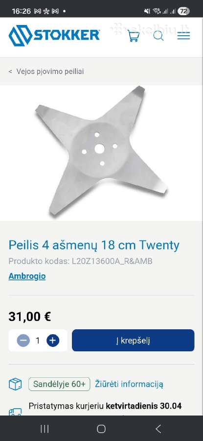 Originalus roboto zoliapjoves Ambrogio Zr garažas - nuotraukos Nr. 6