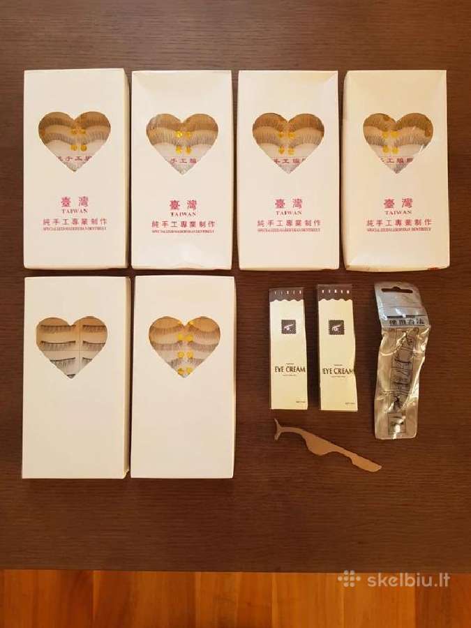 Blakstienu rinkinys eyelash lashes set fake false - nuotraukos Nr. 2