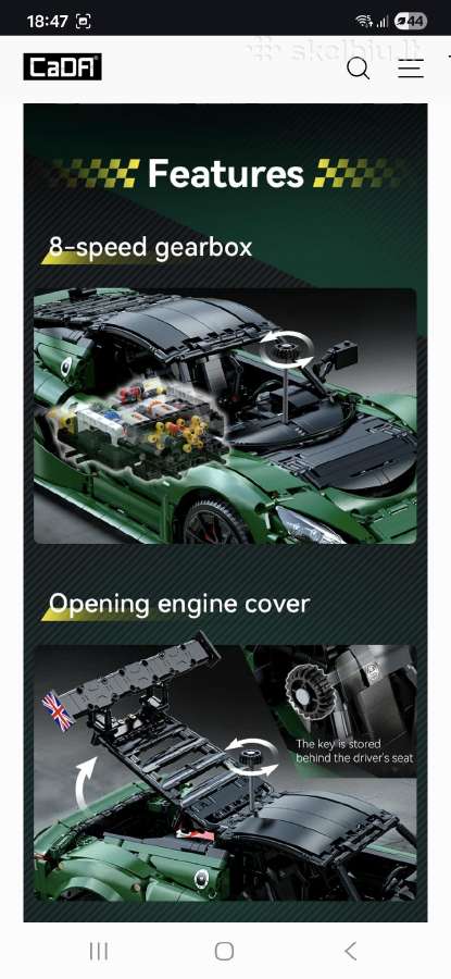 Lego konstruktorius Lotus Exige cup 430 - nuotraukos Nr. 4