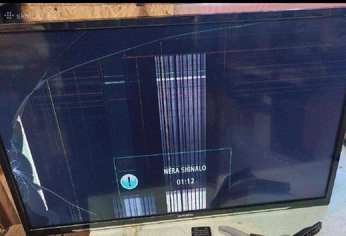 Televizorius su defektu
