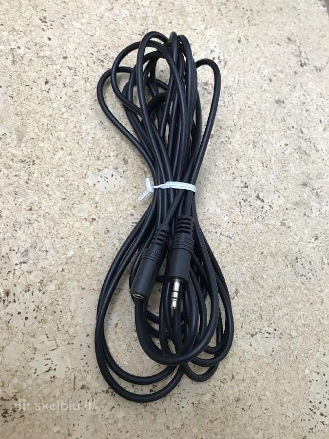 Ausinių ir garso ilgintuvas 3.5mm Aux