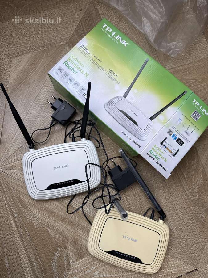 2 vnt. WiFi maršrutizatoriai (routeriai) – 10€