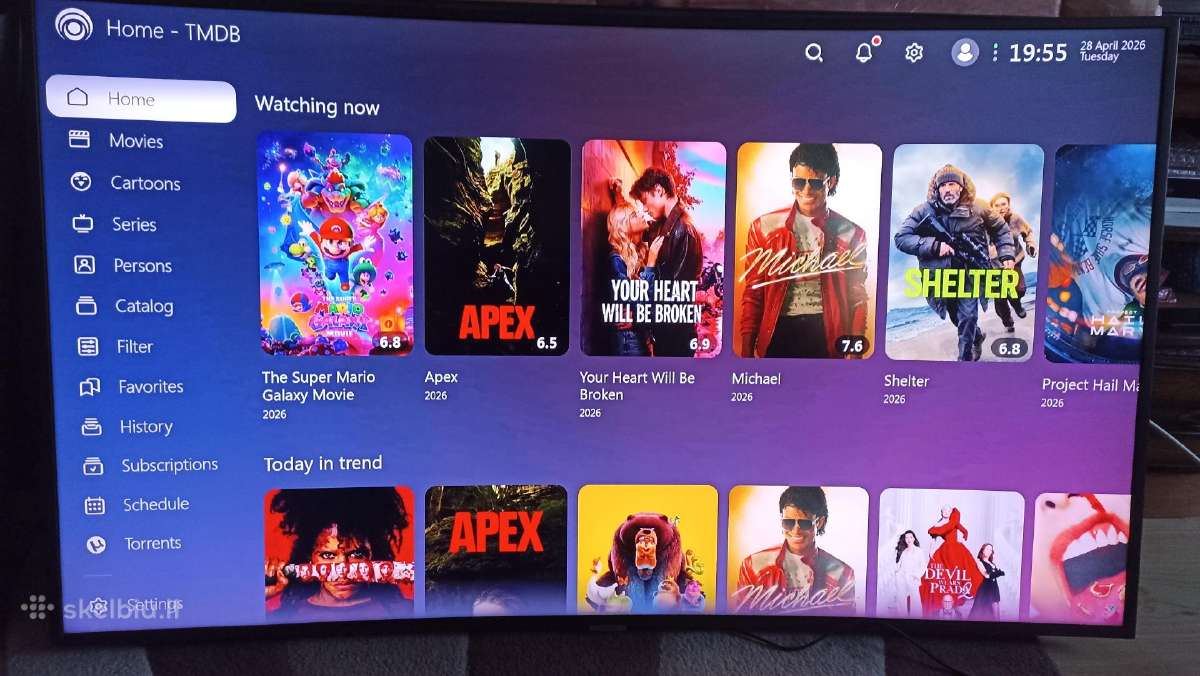 Samsung 4k ismanus TV 150cm istrizaine