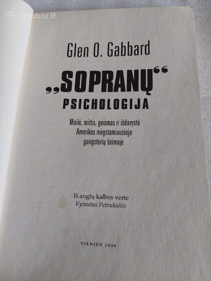 "Sopranų" psichologija - nuotraukos Nr. 2