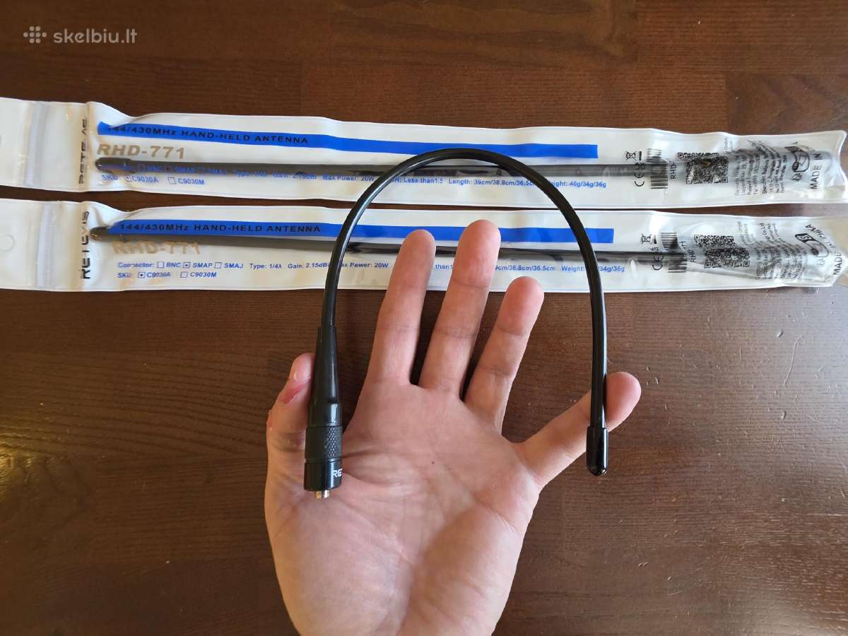 Dvi neišpakuotos Retevis antenos racijoms - nuotraukos Nr. 6