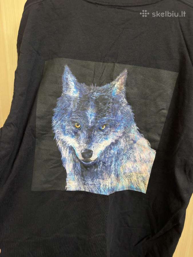 Uniqlo Kenshi Yonezu Final Fantasy Wolf Juoda XL - nuotraukos Nr. 9
