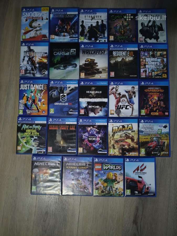 Ps4 Slim 1tb atmintimi +Vr komplektas + 30 žaidimų - nuotraukos Nr. 6