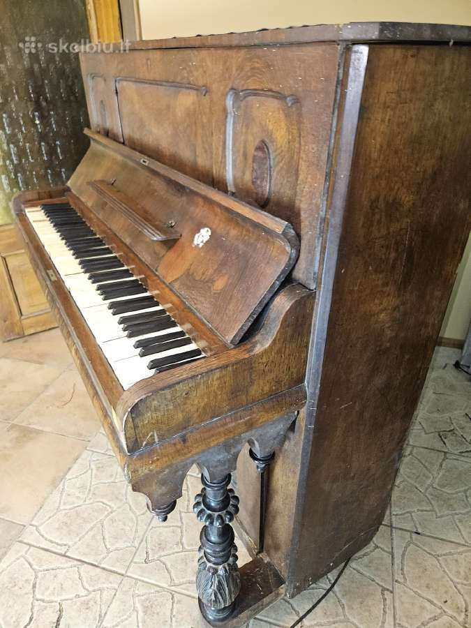 Senovinis pianinas, apie 1880 - 1890 m. - nuotraukos Nr. 3