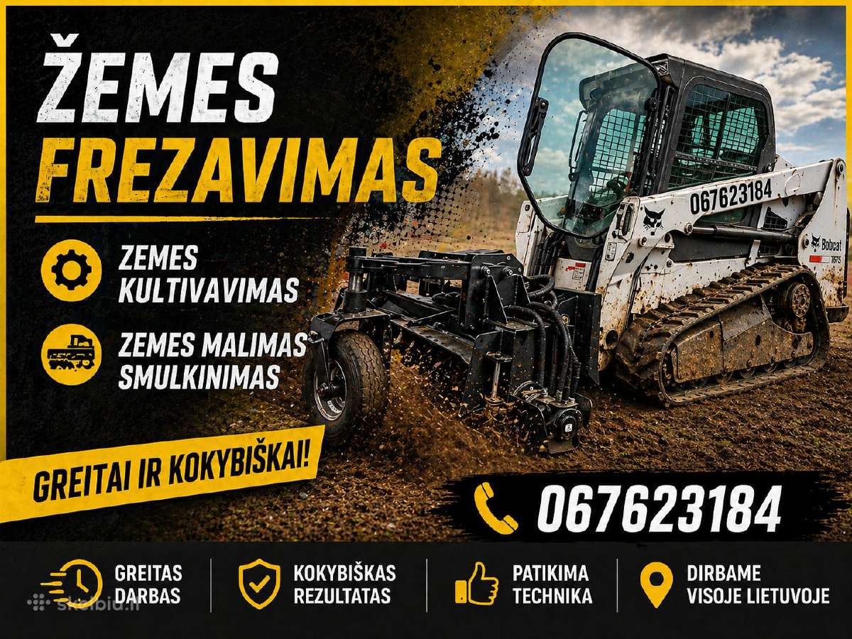 Bobcat ,visi zemes darbai. - nuotraukos Nr. 2