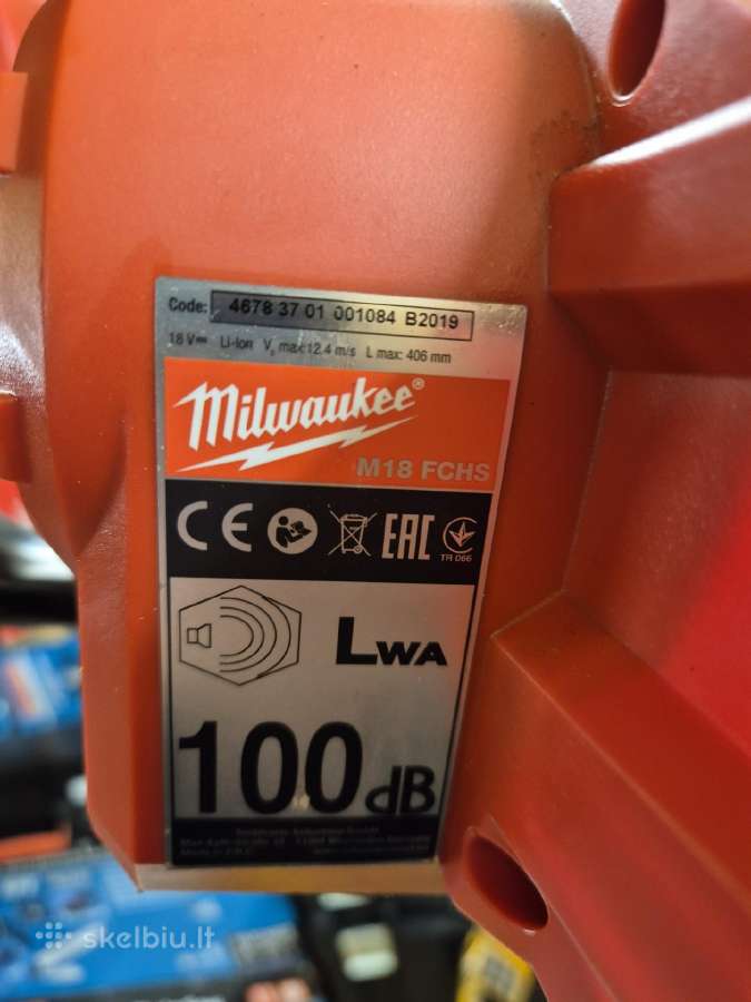 Milwaukee yrankiai nauji ir mažai naudoti - nuotraukos Nr. 24