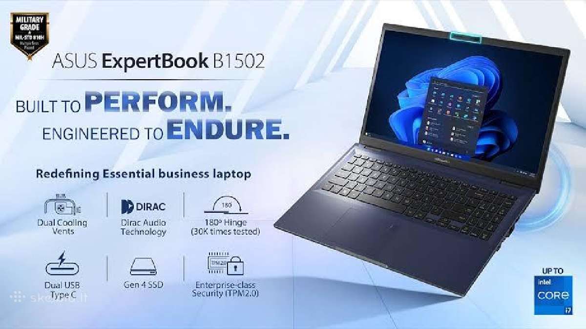 Naujas Asus Expertbook B1 kompiuteris - nuotraukos Nr. 2