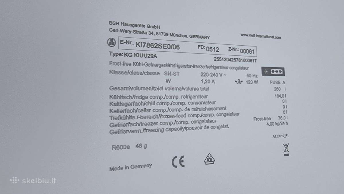 Naujas Neff Ki78625eo pagamintas Vokietijoje - nuotraukos Nr. 9