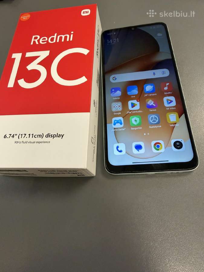 Xiaomi redmi 13c 8/256gb idealus,garantija