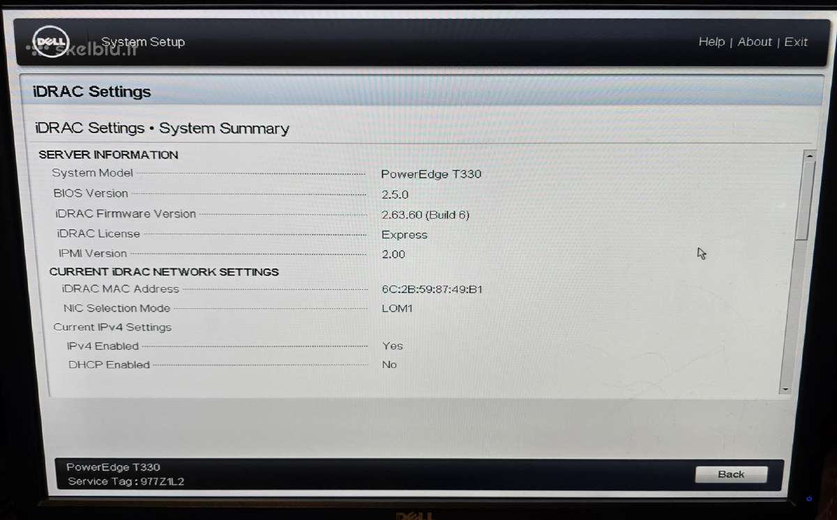 Dell Poweredge T330 E3-1220 V5 16gb H730 8x Lff - nuotraukos Nr. 29