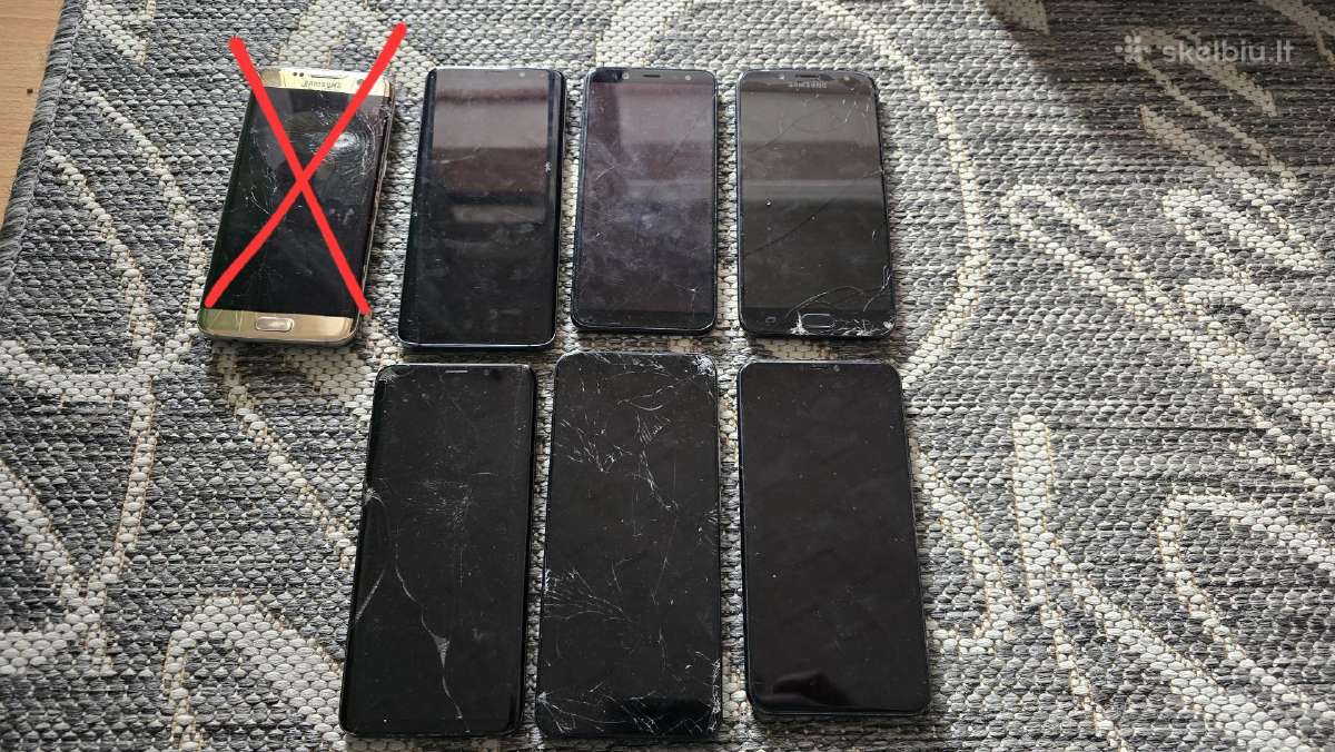 Išmanus telefonai su defektais kaina už visus 25€