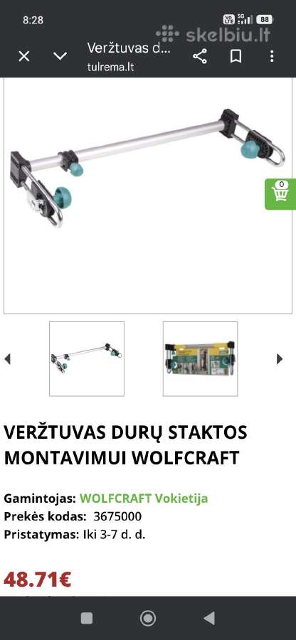 Duru staktos verztuvas