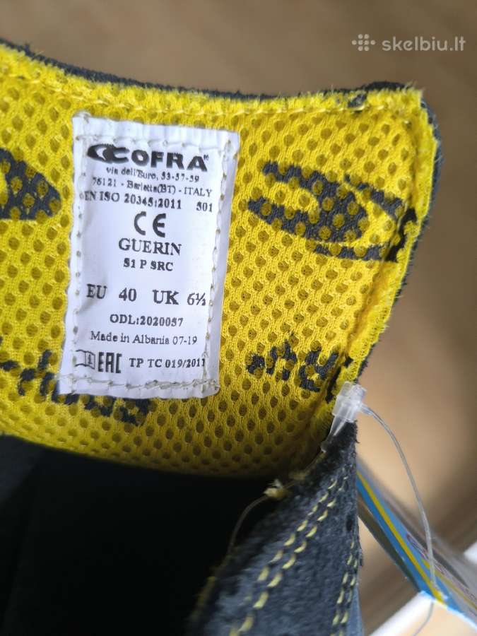 Nauji darbo batai Cofra Guerin S1p (40 dydis)