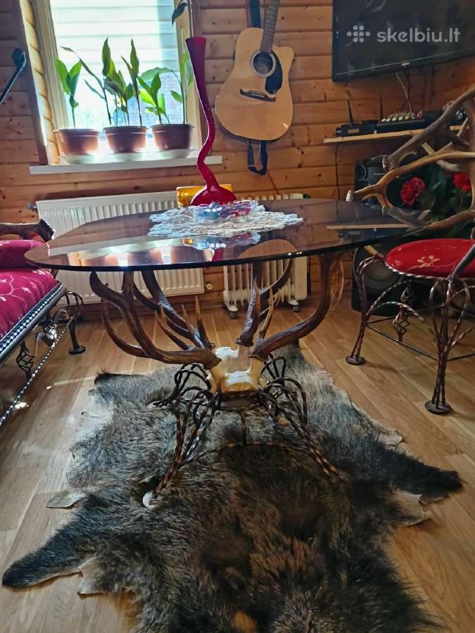Baldai iš ragų ir metalo - nuotraukos Nr. 2