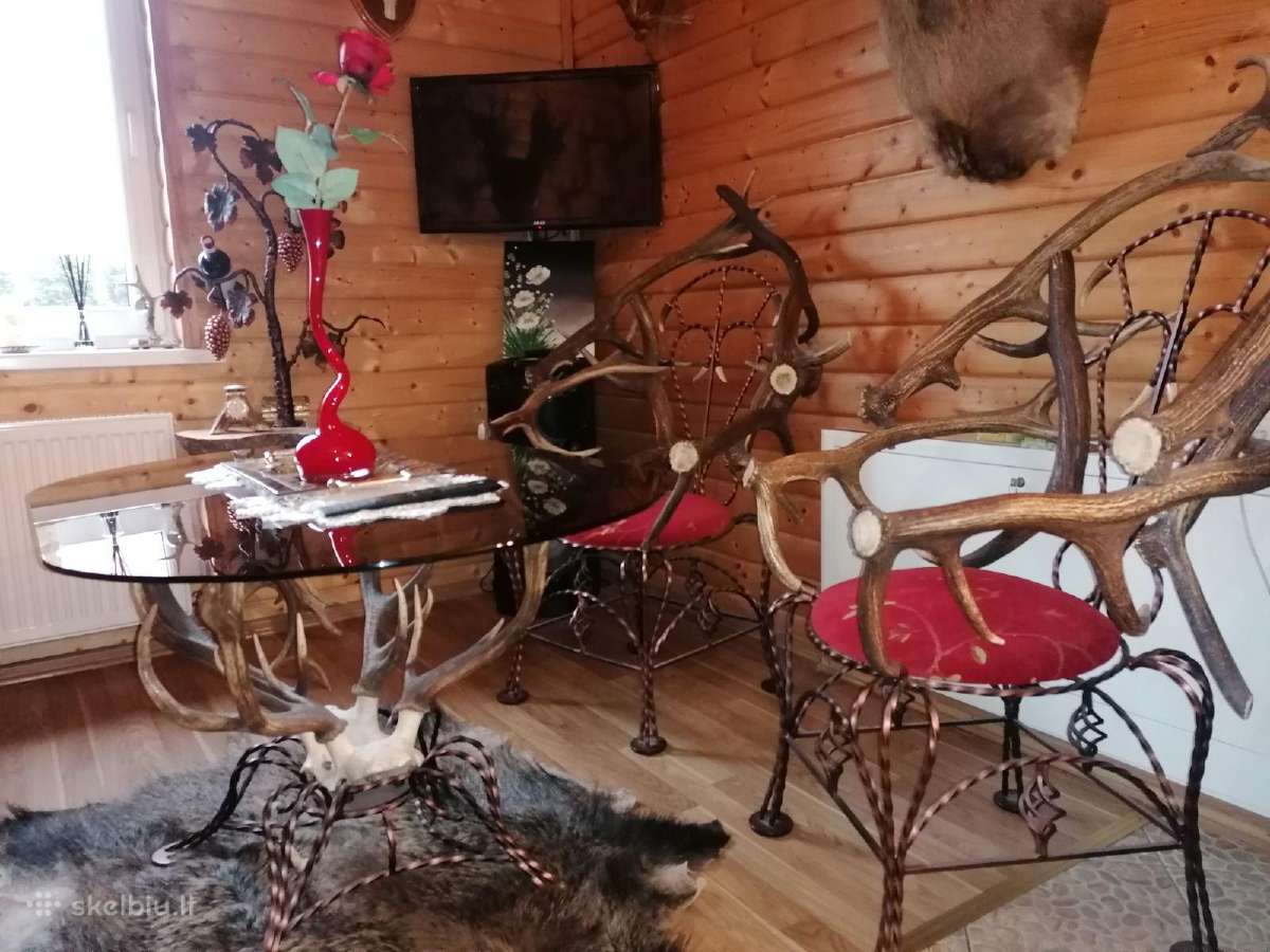 Baldai iš ragų ir metalo - nuotraukos Nr. 9