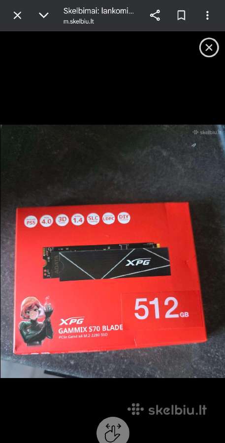 SSD kietasis diskas xpg gammix s70 blade