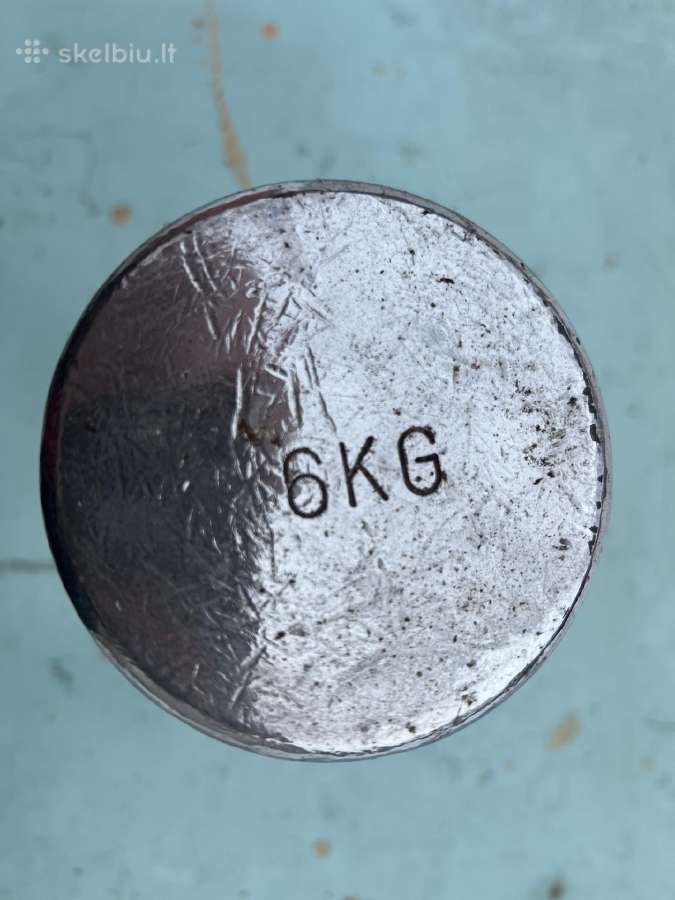 Hantelis chromuotas 6kg - nuotraukos Nr. 2