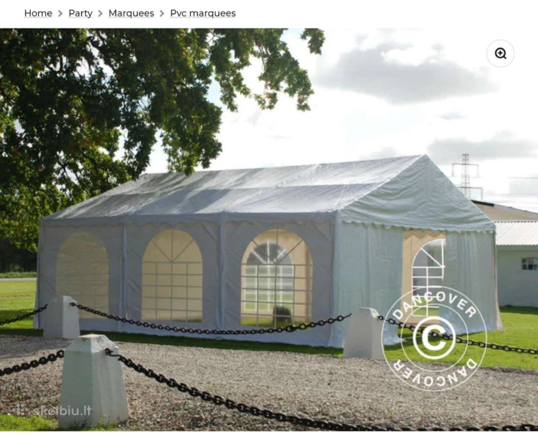 Dancover Party Tent Semi Pro Plus 7m7m, aukš-2.3m - nuotraukos Nr. 5
