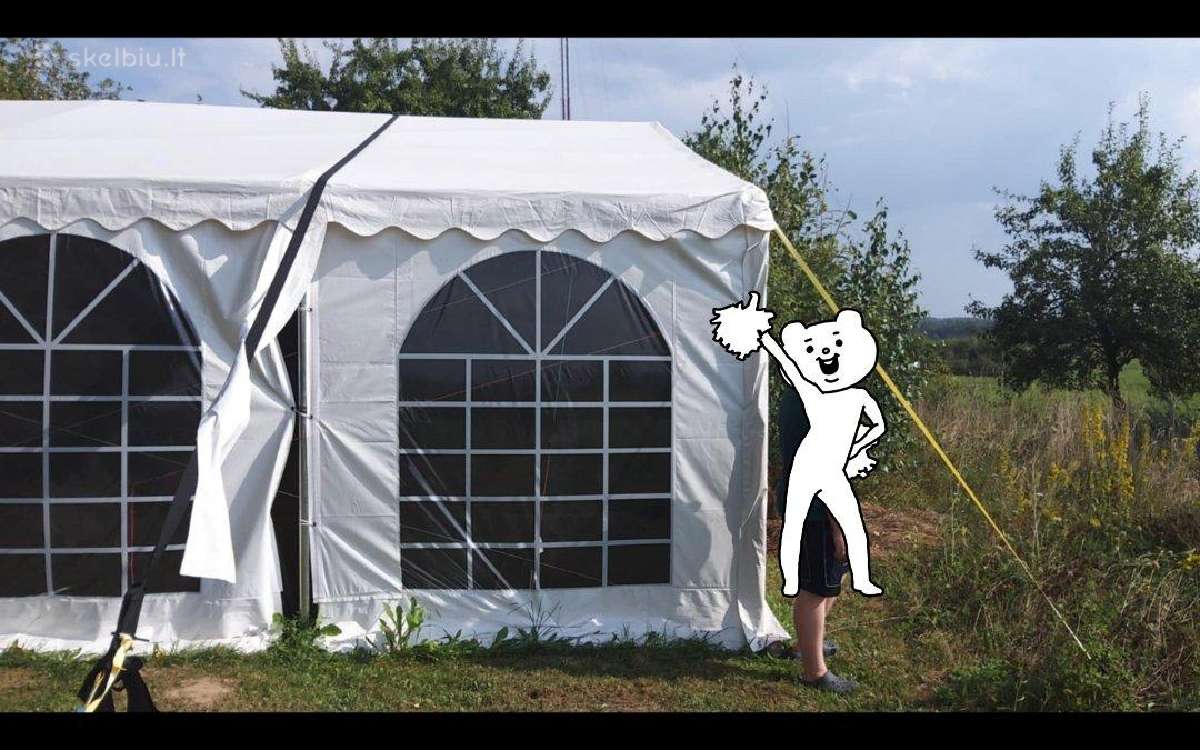 Dancover Party Tent Semi Pro Plus 7m7m, aukš-2.3m - nuotraukos Nr. 11