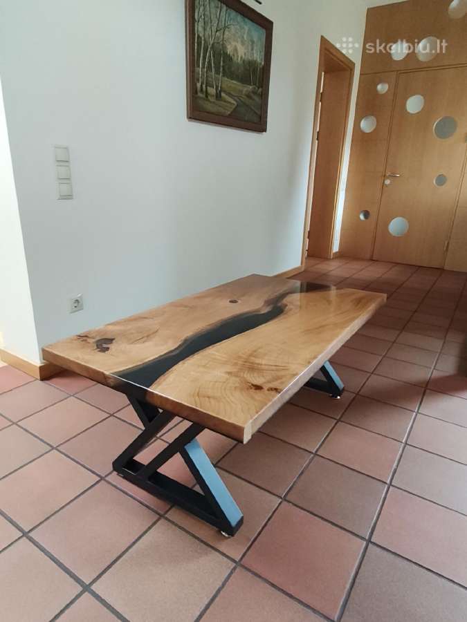 Epoksidinės dervos kavos staliukas - nuotraukos Nr. 6