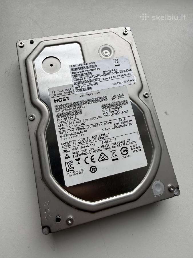 Hgst 2tb Sata kietasis diskas (7200rpm)