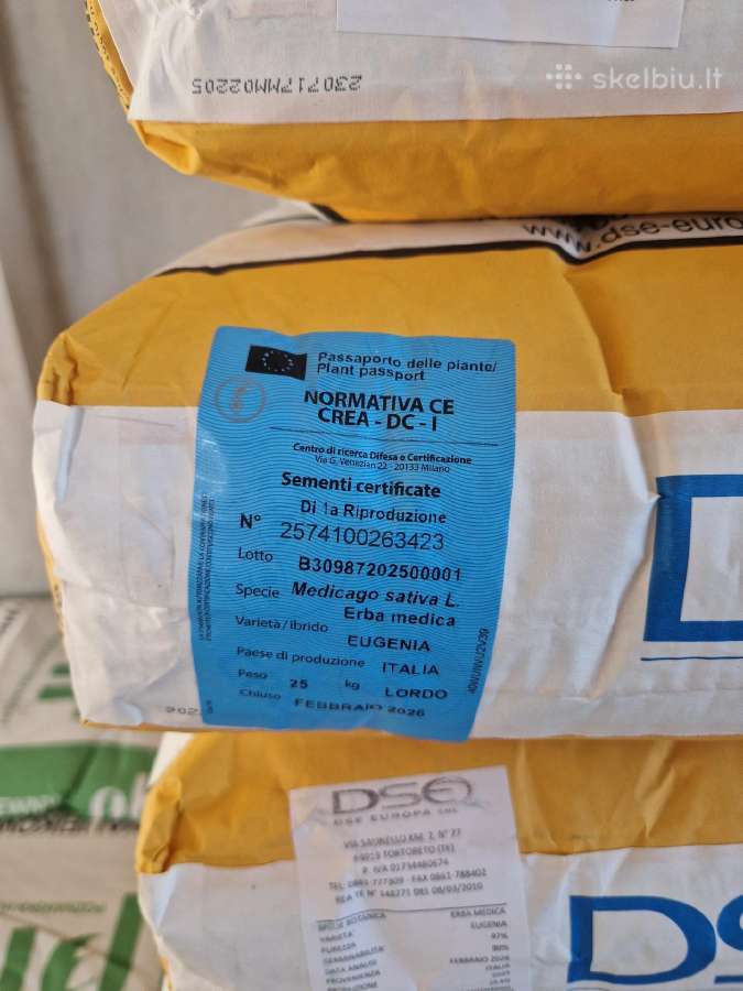 Sertifikuotos sėklos svidrės, sudanžolės