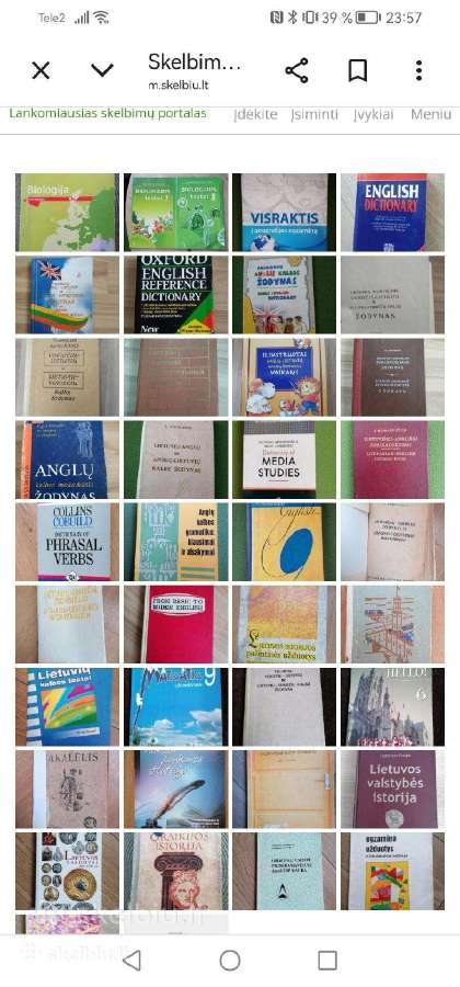 Daug knygu mokslams, žodynai, moksleiviui, student